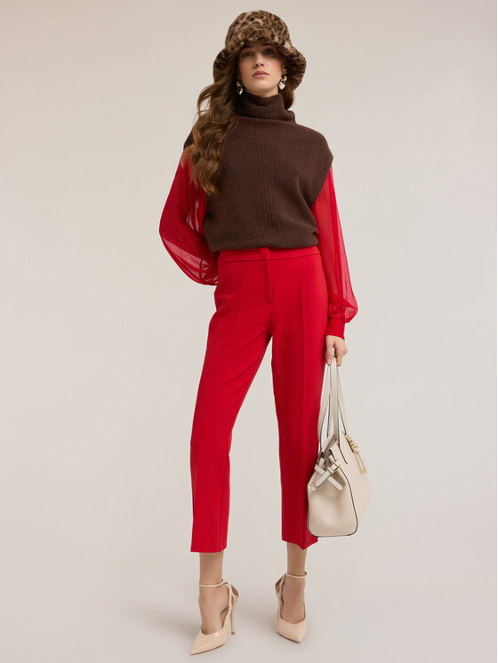 Motivi Motivi Cardigan M063W003744N022 Marrone Slim Fit