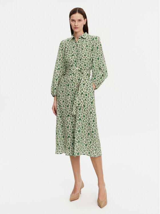 Weekend Max Mara Weekend Max Mara Sukienka koszulowa Wales 2515221122 Zielony Regular Fit