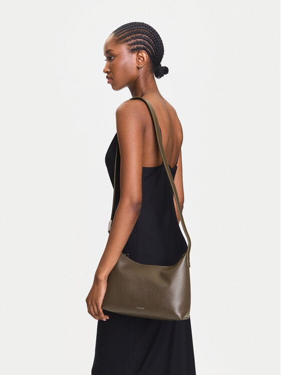 Calvin Klein Calvin Klein Rankinė Hardware Strap Medium Crossbody K60K613028 Ruda