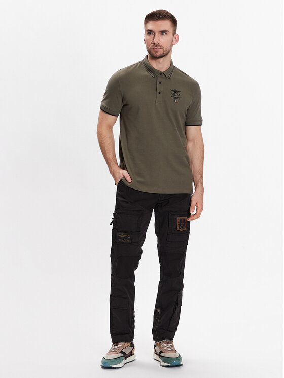 Aeronautica Militare Aeronautica Militare Auduma bikses 231PA1387CT1493 Melns Regular Fit