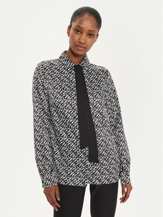Fracomina Fracomina Camicia FR24WT6014W470K1 Nero Regular Fit