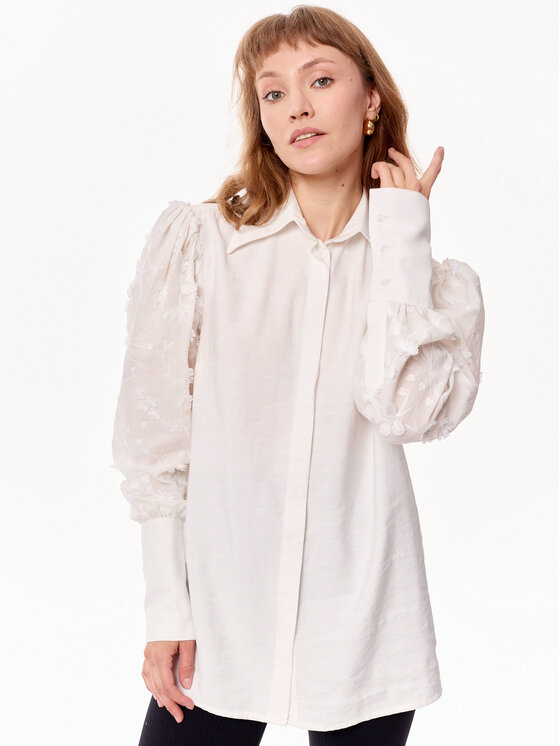 MANDRAGORA MANDRAGORA Camicia Madden Écru Straight Fit
