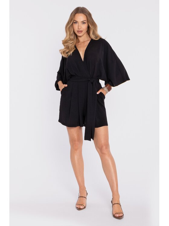 Made of Emotion Made of Emotion Kombinezon M914 Czarny Relaxed Fit