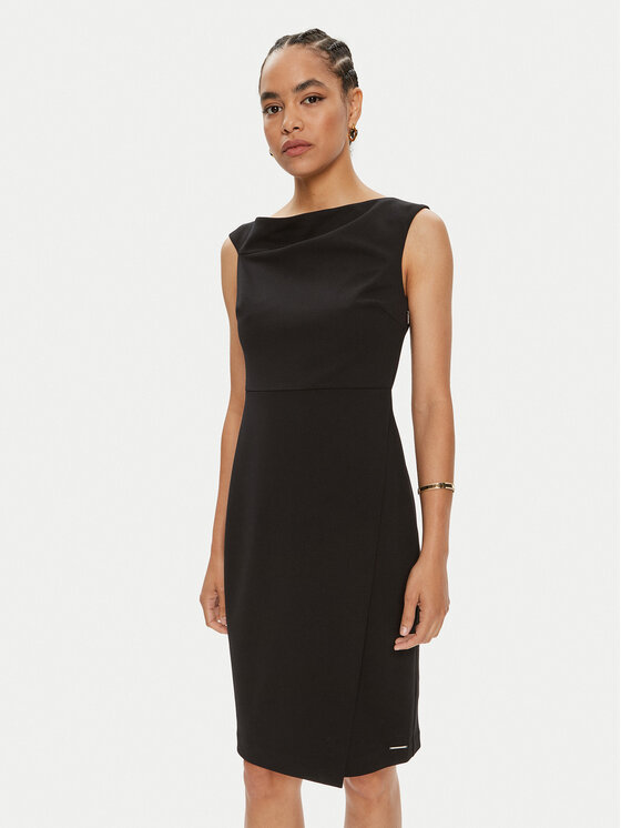Calvin Klein Rochie cocktail K20K207180 Negru Slim Fit