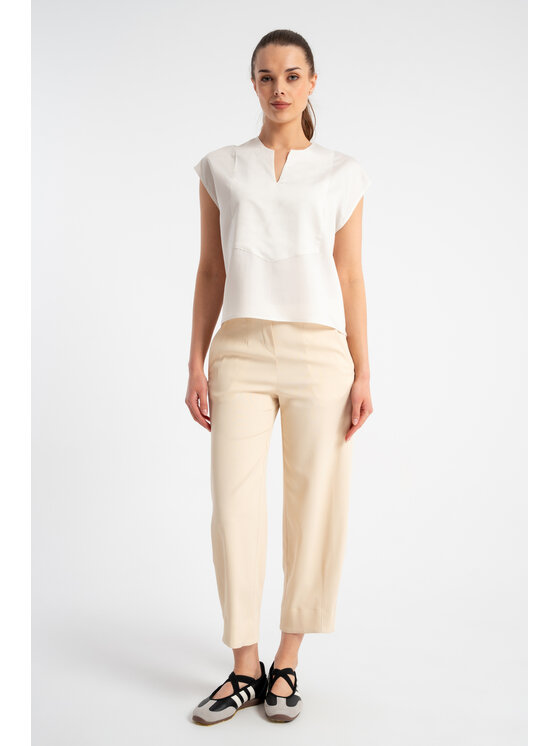 CLICK CLICK Παντελόνι υφασμάτινο 30-351 Μπεζ Regular Fit