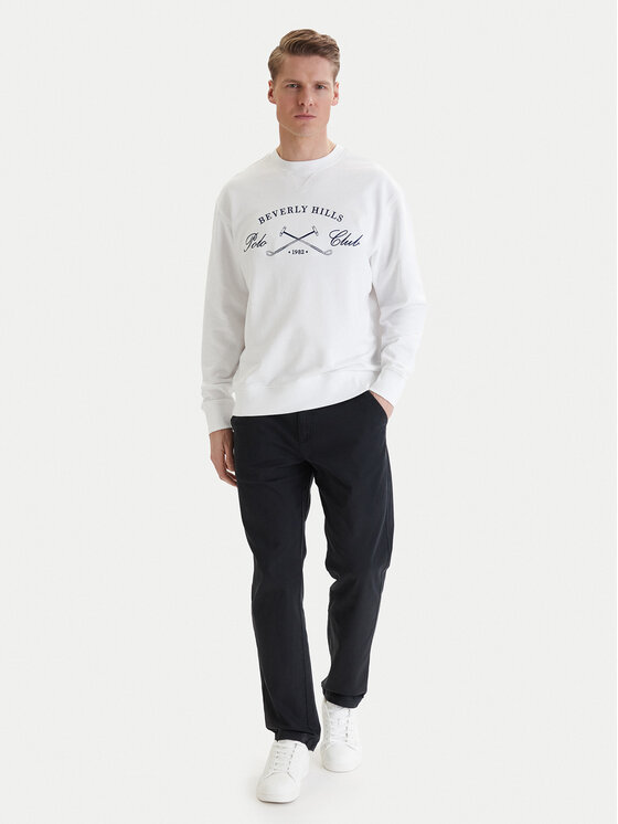 Beverly Hills Polo Club Beverly Hills Polo Club Μπλούζα W126-BHMSS-1047-01X Λευκό Regular Fit