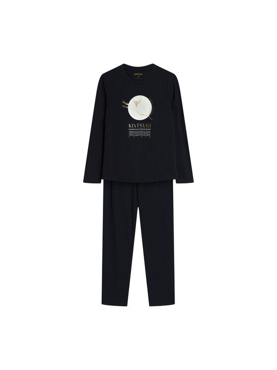 Henderson Henderson Piżama 43727 Czarny Regular Fit