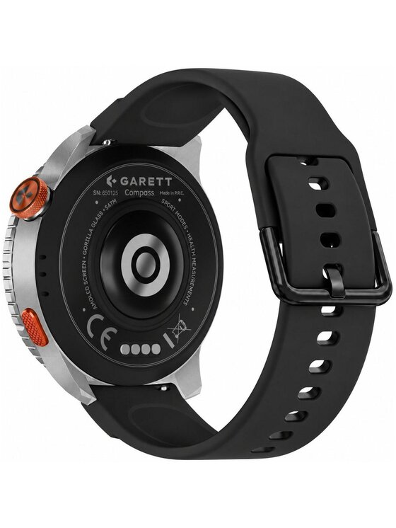 Garett Garett Zegarek 5904238487365-PAY-BLACK Czarny