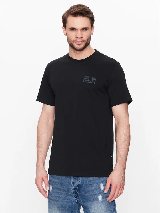 Converse T-Shirt Cons 10021134-A11 Schwarz Regular Fit