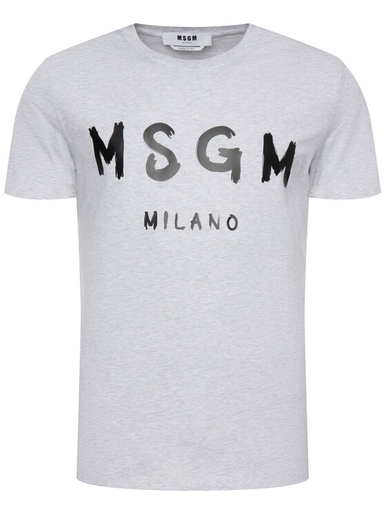 MSGM MSGM T-shirt 2840MM97 207096 Grigio Regular Fit