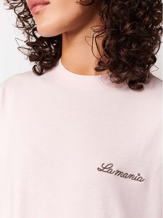 La Mania La Mania T-shirt CARENA Rosa Basic Fit