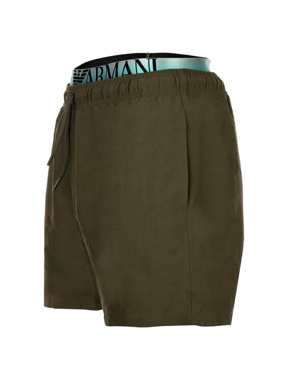 Emporio Armani Emporio Armani Szorty kąpielowe 31684 Zielony Comfort Fit