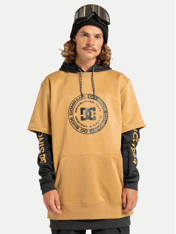 DC Shoes DC Shoes Majica dugih rukava Dryden ADYFT03440 Smeđa Regular Fit