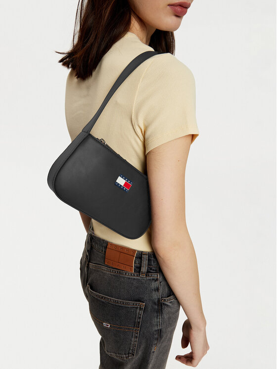 Tommy Jeans Tommy Jeans Kabelka Tjw Ess Must Shoulder Bag AW0AW16966 Černá
