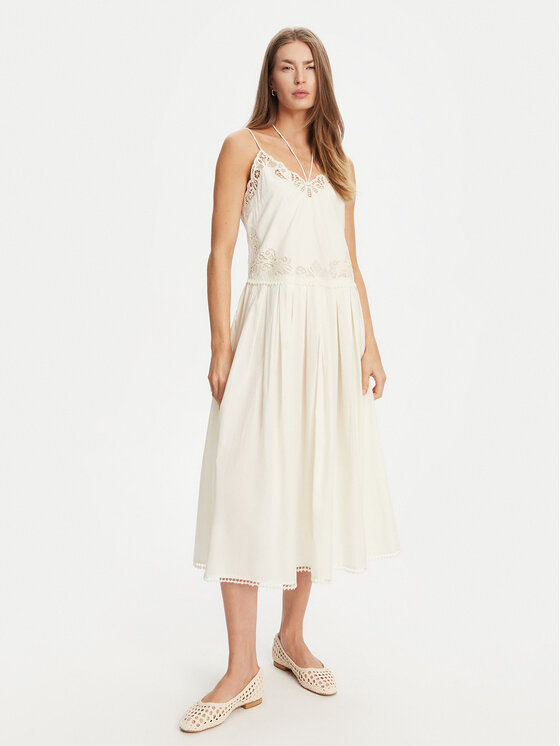 TWINSET TWINSET Rochie de vară 251TT2160 Écru Regular Fit