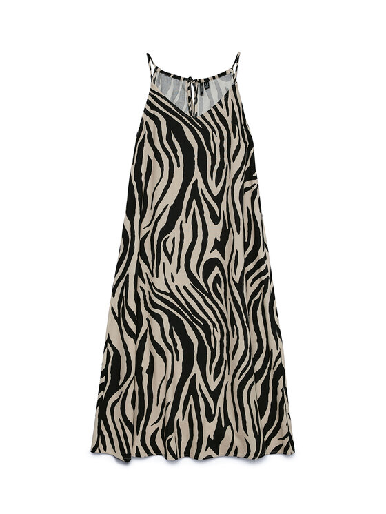 Vero Moda Vero Moda Letné šaty Emilo 10340519 Béžová Loose Fit