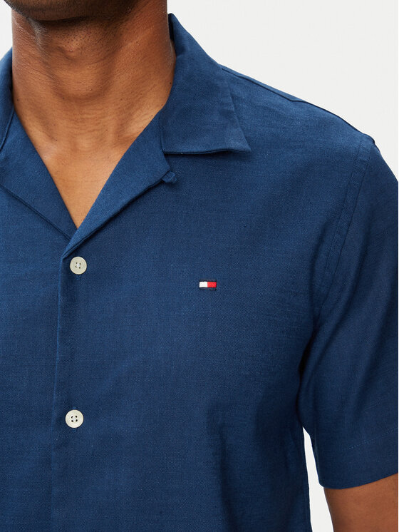 Tommy Hilfiger Tommy Hilfiger Риза MW0MW43090 Син Regular Fit