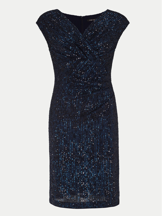 Swing Swing Rochie de seară 5AH07000 Bleumarin Slim Fit