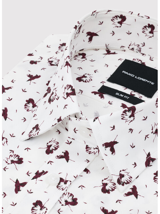 Pako Lorente Pako Lorente Koszula P25WF-1X-013 Biały Slim Fit
