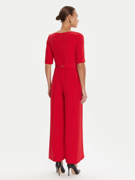 Rinascimento Rinascimento Kombinezon CFC0125323003 Crvena Wide Leg