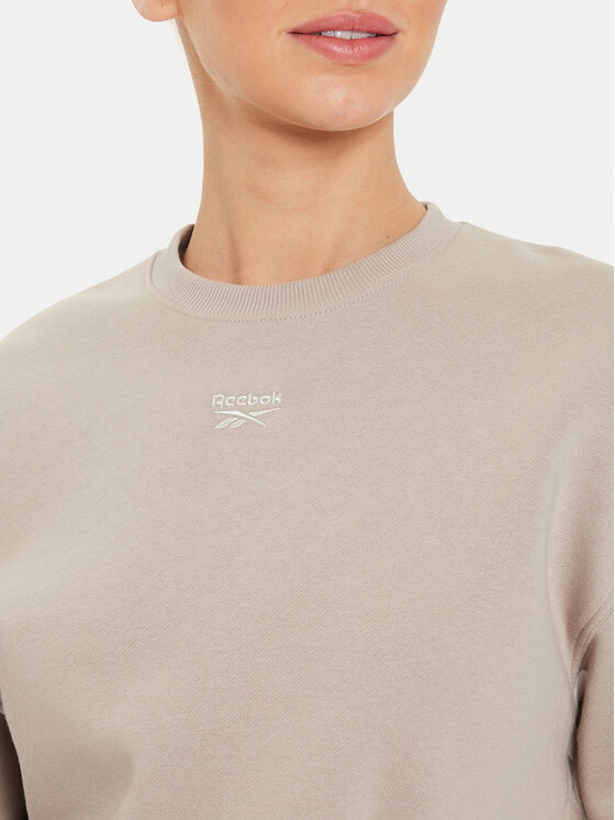 Reebok Reebok Μπλούζα Fleece Coverup 100076068 Καφέ Regular Fit