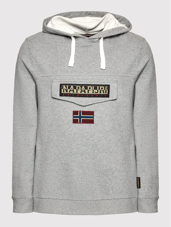 Napapijri Napapijri Mikina Burgee Sum 4 NP0A4GBG Šedá Regular Fit