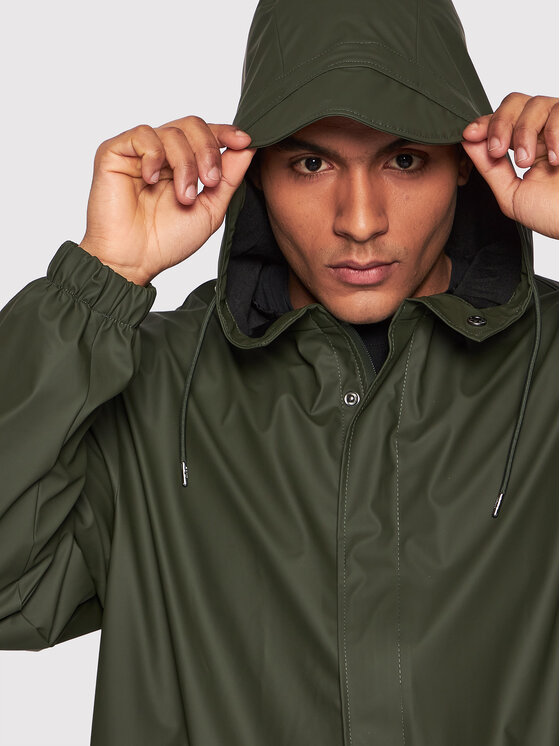 Rains Rains Kurtka przeciwdeszczowa Unisex 18140 Zielony Regular Fit
