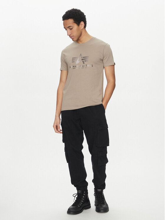 Alpha Industries Alpha Industries T-särk Basic 100501 Beež Regular Fit