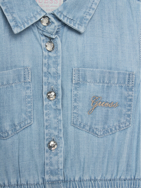 Guess Guess Джинсова сукня K5RK19 D3X30 Голубий Regular Fit