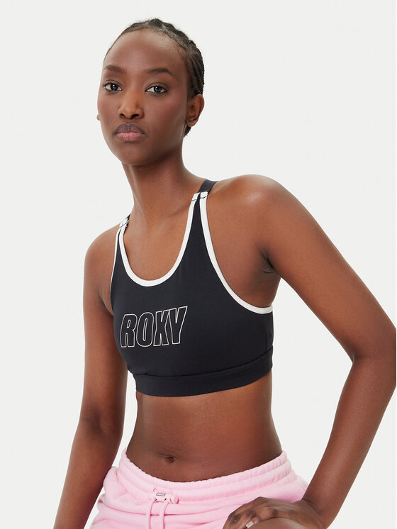 Roxy Roxy Sportovní podprsenka Everyday Flow ERJKT04337 Černá