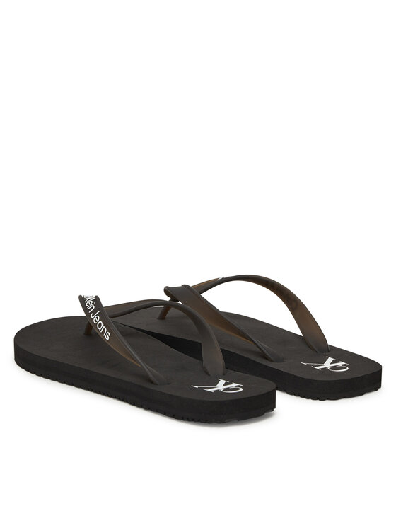 Calvin Klein Jeans Calvin Klein Jeans Flip-flops Beach Sandal Transparent Tpu YW0YW01829 Fekete