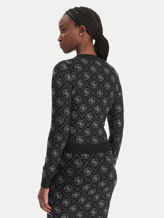 Guess Guess Pulover W6RR66 Z3JD2 Negru Regular Fit