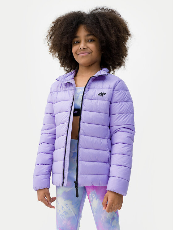 4F 4F Демісезонна куртка 4FJWSS24TDJAF342 Фіолетовий Regular Fit