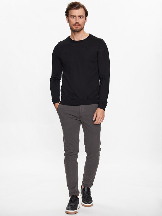 BOSS Boss Džemper 50468239 Crna Slim Fit