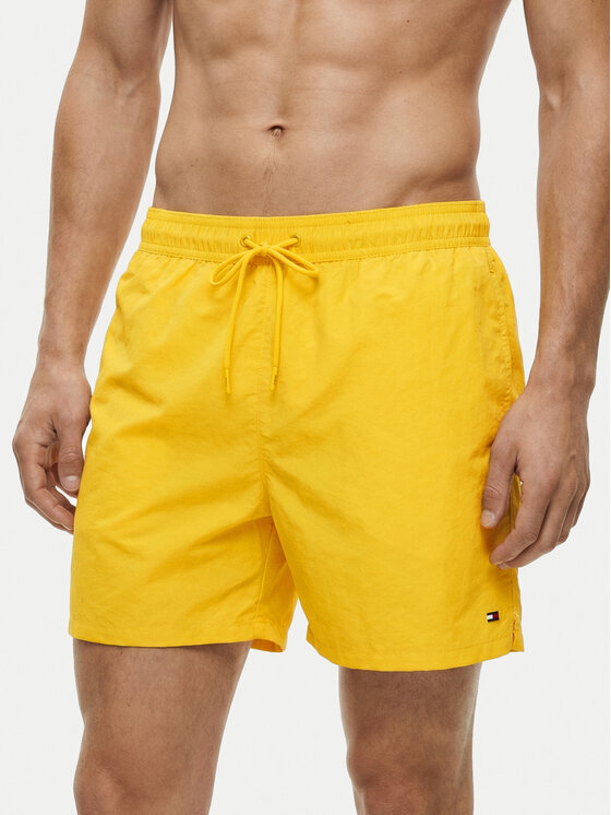 Tommy Hilfiger Tommy Hilfiger Plavecké šortky UM0UM03477 Žlutá Regular Fit