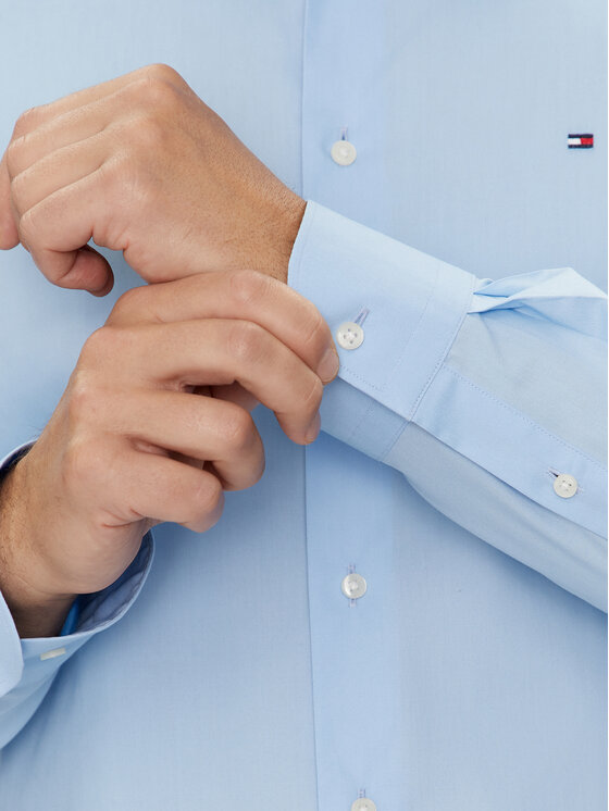 Tommy Hilfiger Tommy Hilfiger Camicia MW0MW35810 Celeste Regular Fit
