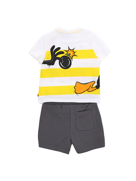 Original Marines Original Marines Komplet t-shirt i szorty sportowe LOONEY TUNES DDPV0355NM Kolorowy Regular Fit