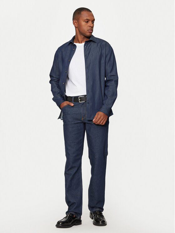 Selected Homme Selected Homme Джинсова сорочка 16091061 Cиній Regular Fit