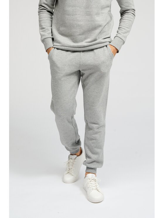 TeeShoppen TeeShoppen Joggery 'Basic Collection' Szary Regular Fit