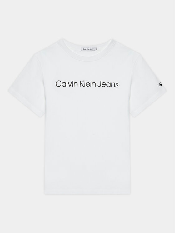 Calvin Klein Jeans Tricou IU0IU00599 D Alb Regular Fit