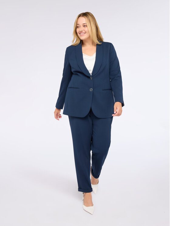Fiorella Rubino Fiorella Rubino Giacca outdoor Q530T000213N034 Blu A-Line Fit