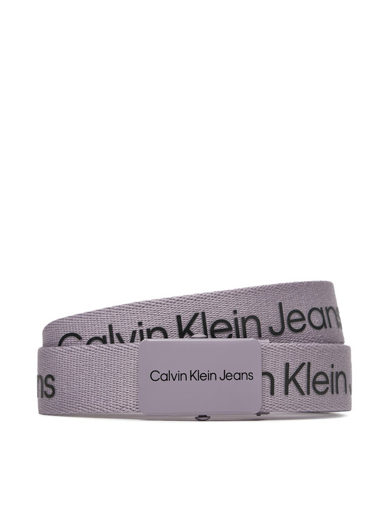 Curea pentru copii Calvin Klein Jeans Canvas Logo Belt IU0IU00125 Violet