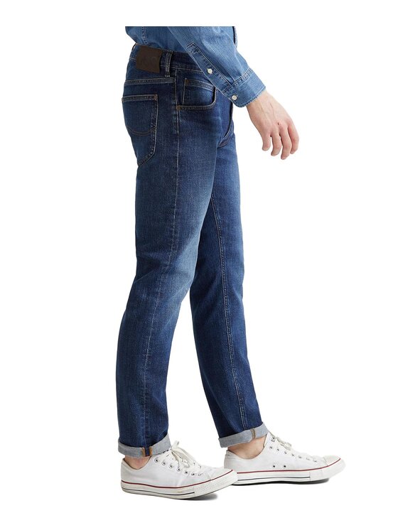 Lee Lee Jeansy L707KNDD Granatowy Regular Fit