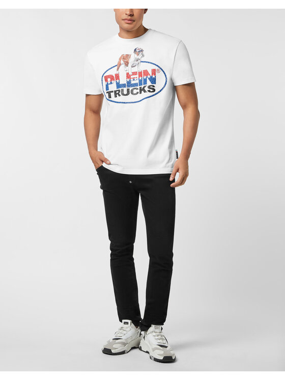 PHILIPP PLEIN PHILIPP PLEIN T-Shirt 26171 Biały Regular Fit