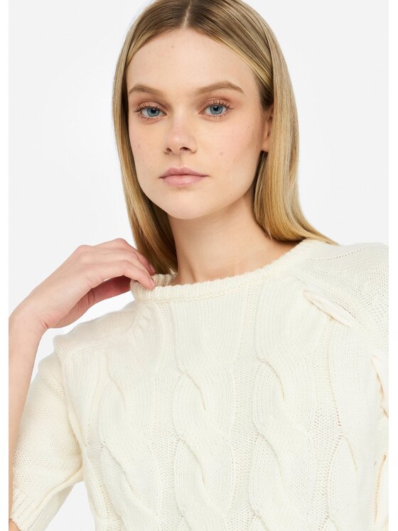 Liu Jo Liu Jo Maglione CF5214MA75QX0256 Bianco Regular Fit