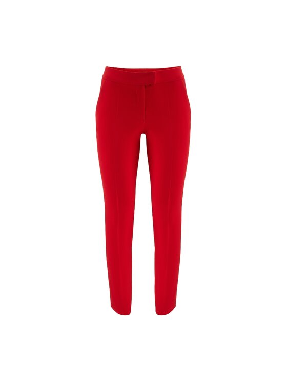 La Mania La Mania Společenské kalhoty NICY 2 2 Červená Classic Fit