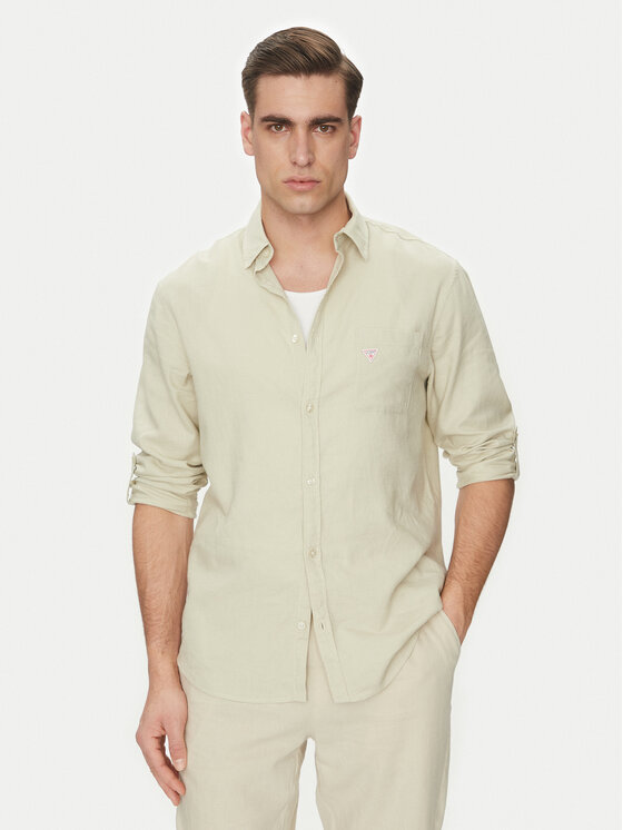 Guess Guess Сорочка F4GH00 WG3L0 Зелений Regular Fit