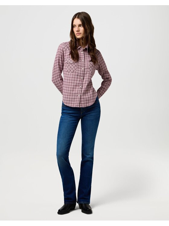Wrangler Wrangler Jeansy BOOTCUT Niebieski Wide Leg