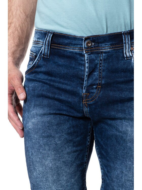 Mustang Mustang Szorty jeansowe CHICAGO SHORT Niebieski Regular Fit