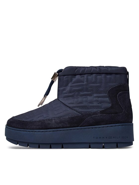 Tommy Hilfiger Tommy Hilfiger Cizme de zăpadă Tommy Monogram Snowboot FW0FW07637 Albastru